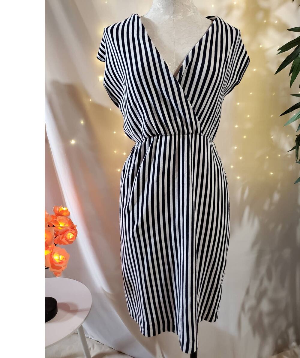 Anthropologie Saturday Sunday Cabana Chemise Nautical Striped Dress Womens XS